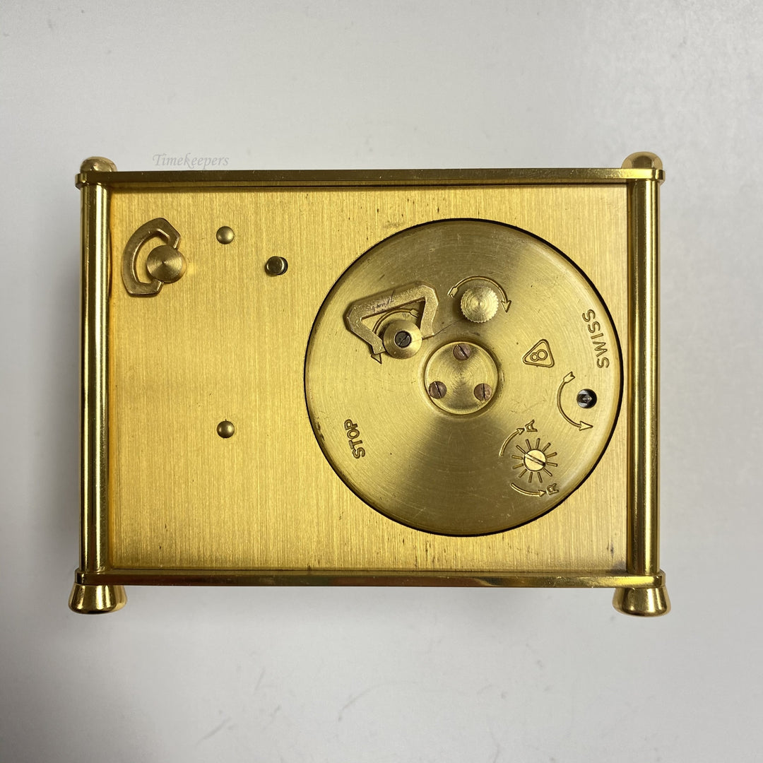 f494 Vintage Bucherer Swiss Made Shelf Alarm Clock Lara's Theme Doctor Zhivago