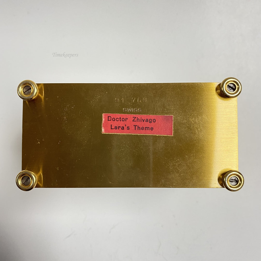 f494 Vintage Bucherer Swiss Made Shelf Alarm Clock Lara's Theme Doctor Zhivago