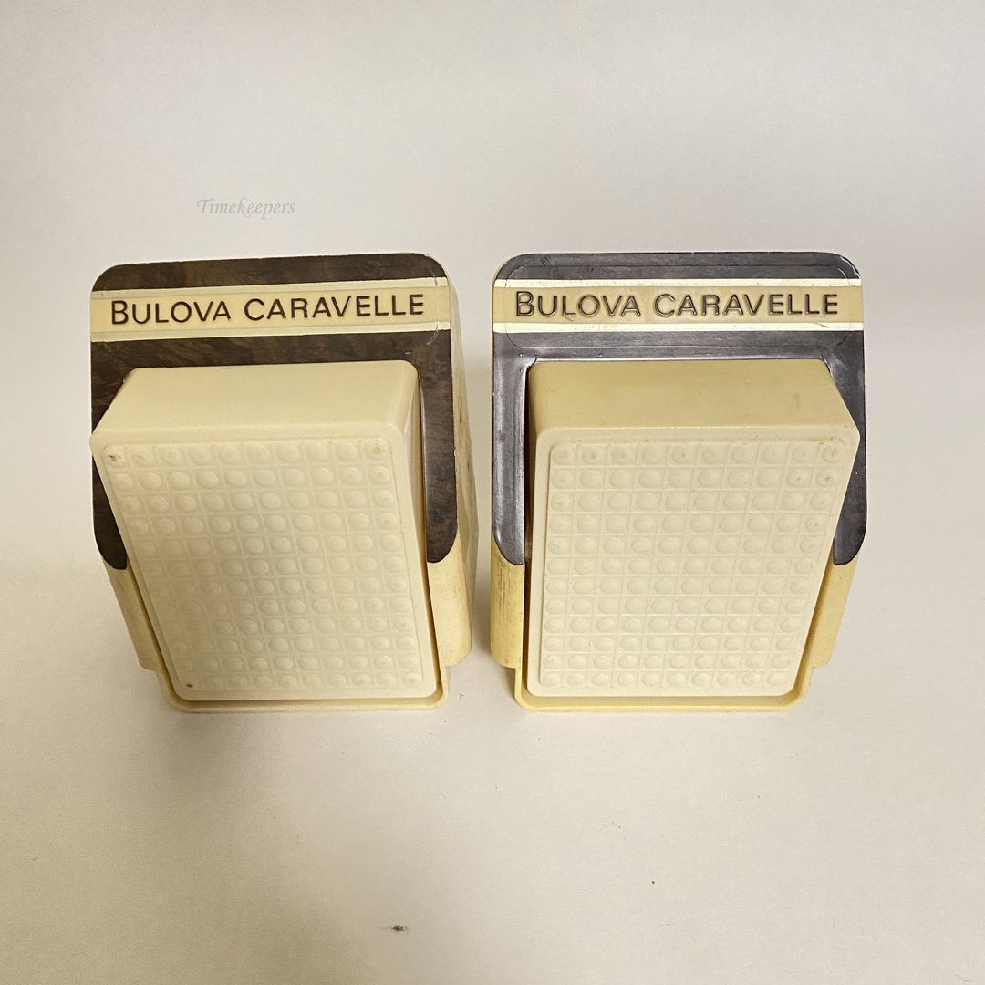 f502 Vintage Bulova Caravelle Watch Empty Display Storage Collection Box