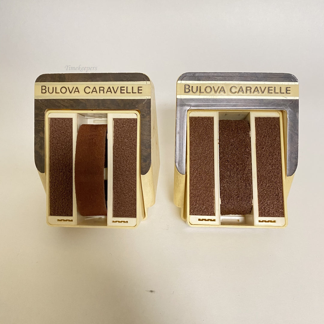 f502 Vintage Bulova Caravelle Watch Empty Display Storage Collection Box