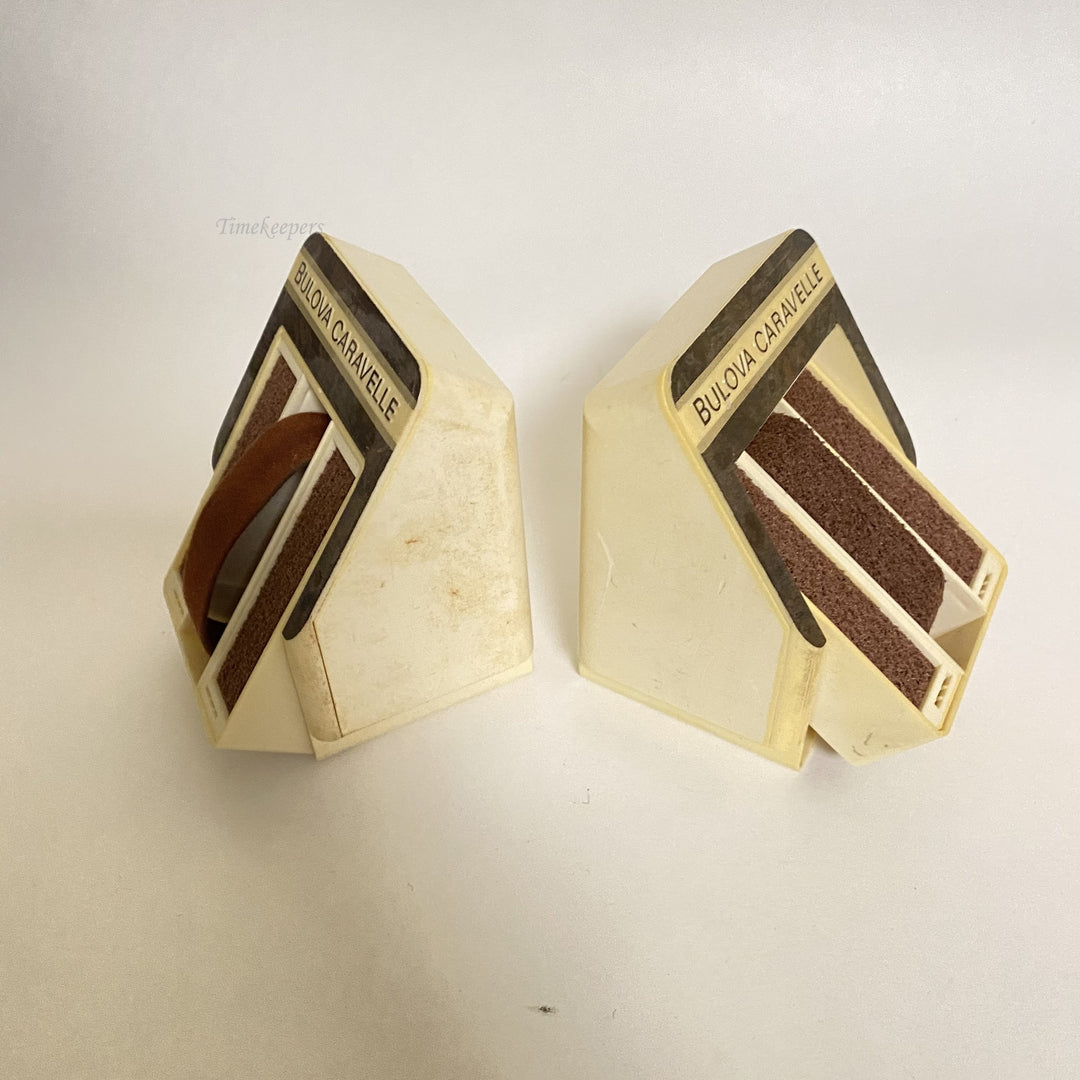 f502 Vintage Bulova Caravelle Watch Empty Display Storage Collection Box