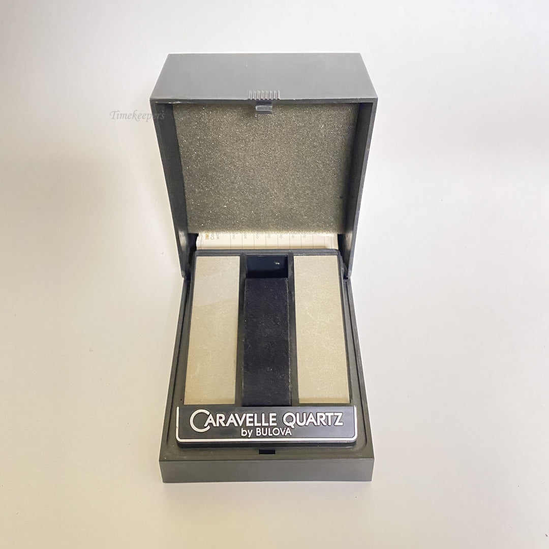 f507 Vintage Bulova Caravelle Watch Empty Display Storage Collection Box