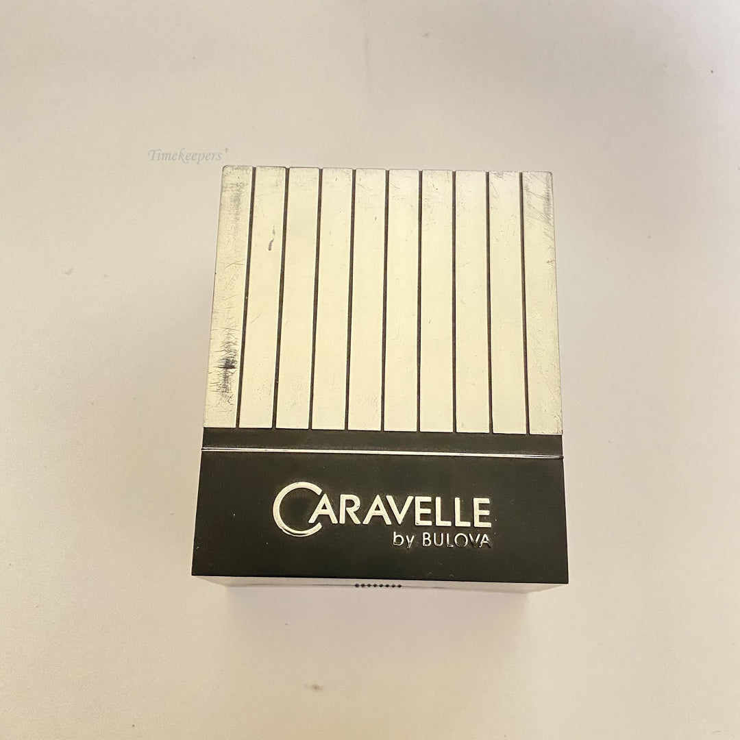 f507 Vintage Bulova Caravelle Watch Empty Display Storage Collection Box