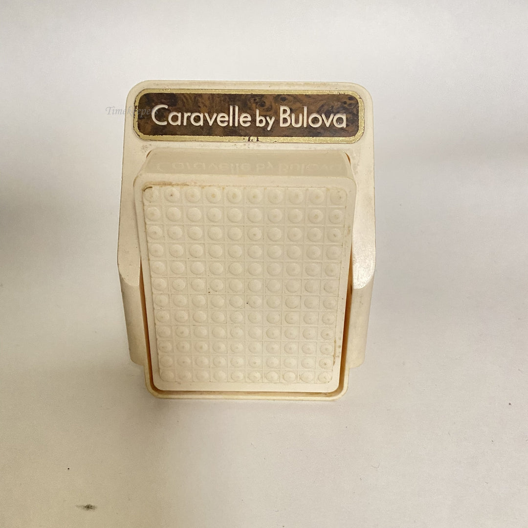 f508 Vintage Bulova Caravelle Watch Empty Display Storage Collection Box