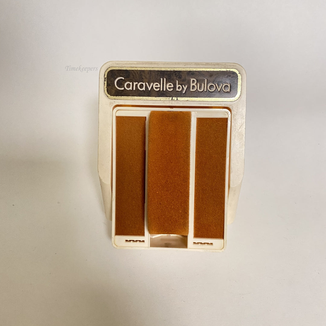 f508 Vintage Bulova Caravelle Watch Empty Display Storage Collection Box