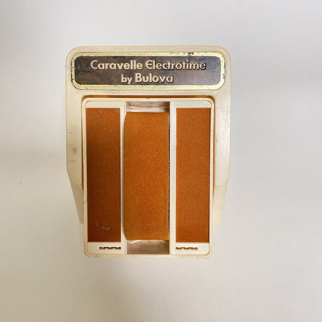 f509 Vintage Bulova Caravelle Watch Empty Display Storage Collection Box