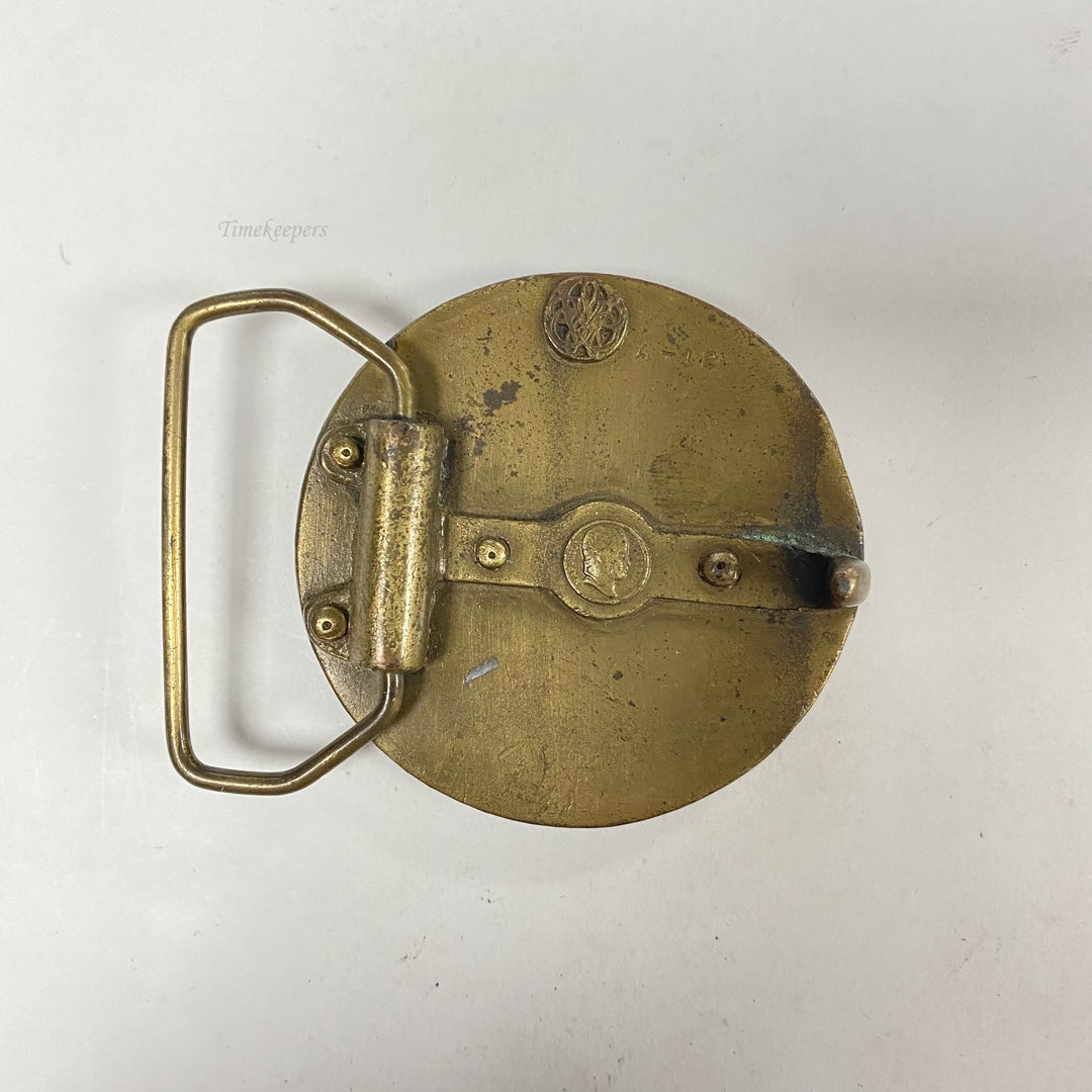 f525 Vintage Solid Brass American Watch Belt Buckle