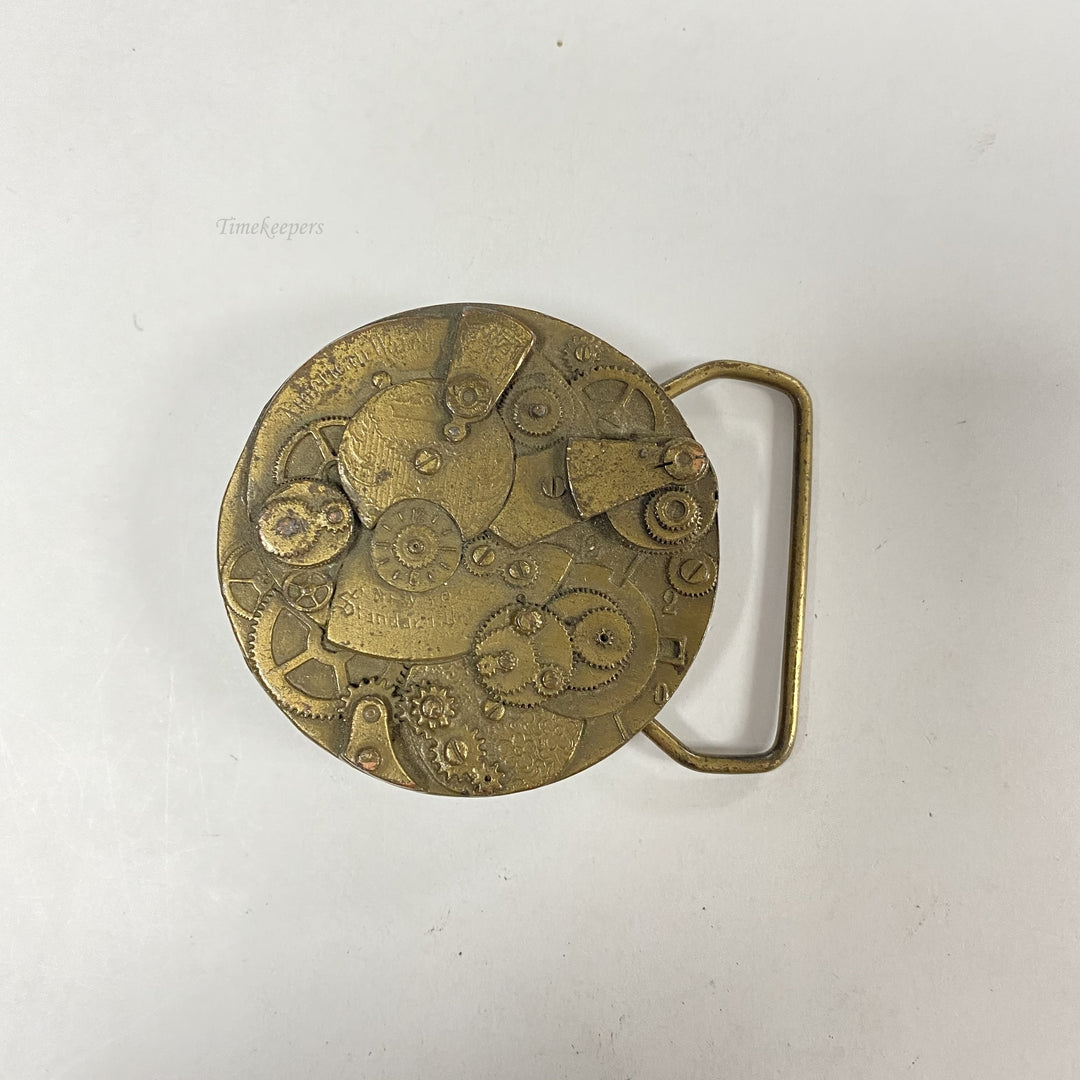 f525 Vintage Solid Brass American Watch Belt Buckle