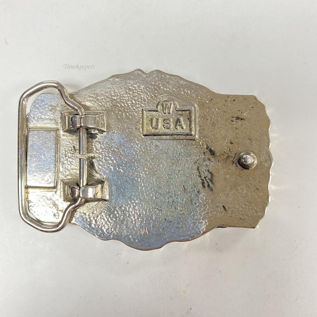 f533 Vintage Fish in Blue Enamel Made in USA Limited Edition Belt Buckle