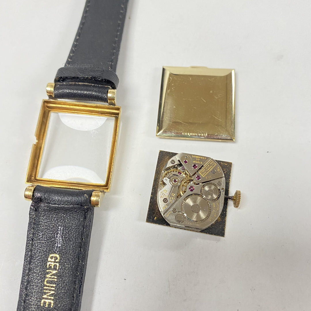 f548 Vintage Moritz Swiss Mechanical Men's Wrist Watch 17 Jewels 10K GF