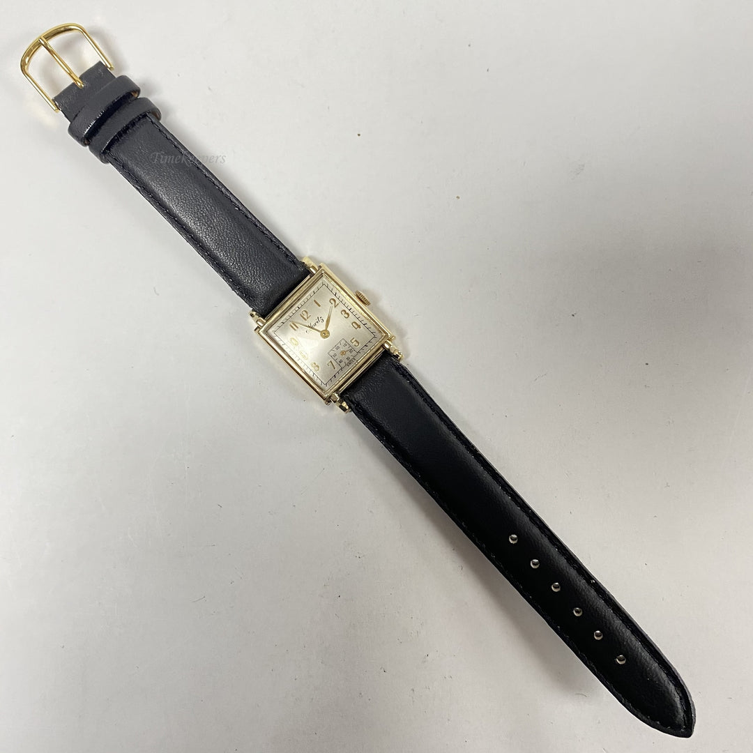 f548 Vintage Moritz Swiss Mechanical Men's Wrist Watch 17 Jewels 10K GF