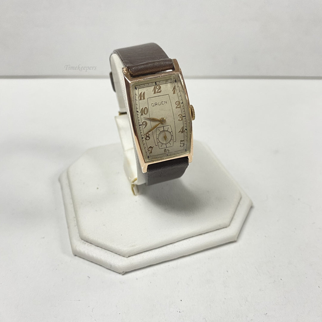 f553 Vintage Gruen Switzerland Mechanical Men's Wrist Watch 17Jewels