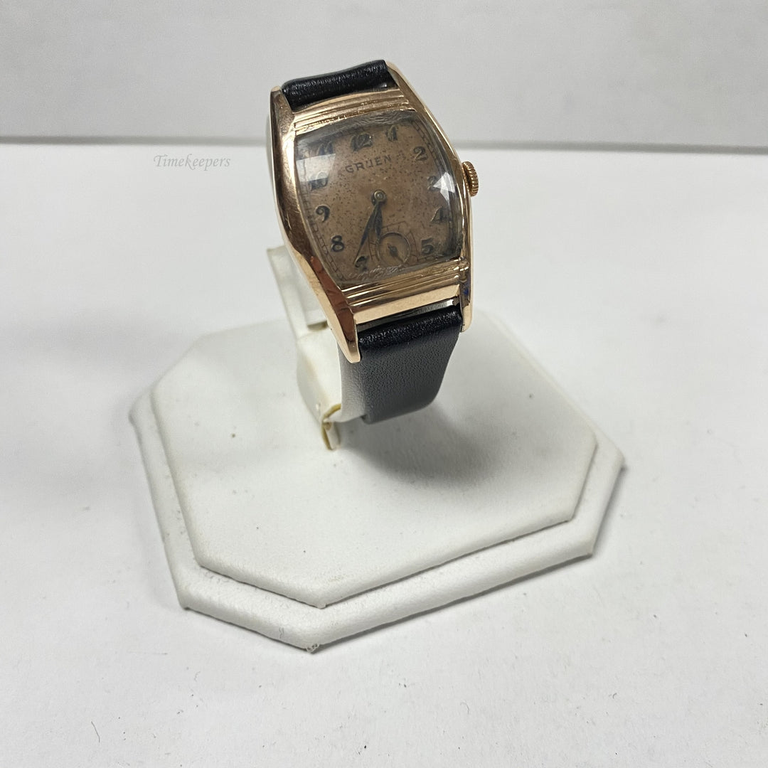 f554 Vintage Gruen Switzerland Mechanical Men's Wrist Watch 15Jewels