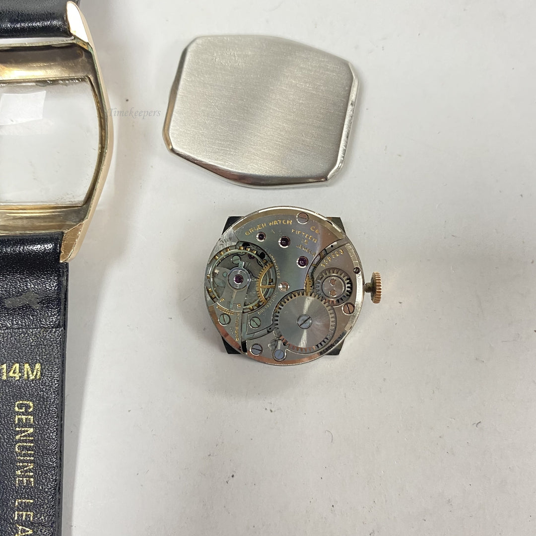 f554 Vintage Gruen Switzerland Mechanical Men's Wrist Watch 15Jewels