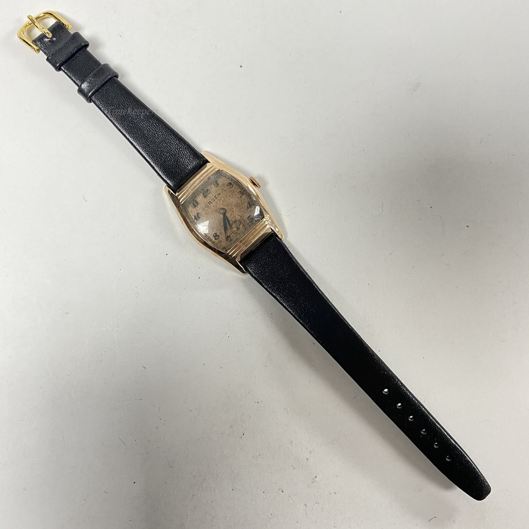 f554 Vintage Gruen Switzerland Mechanical Men's Wrist Watch 15Jewels