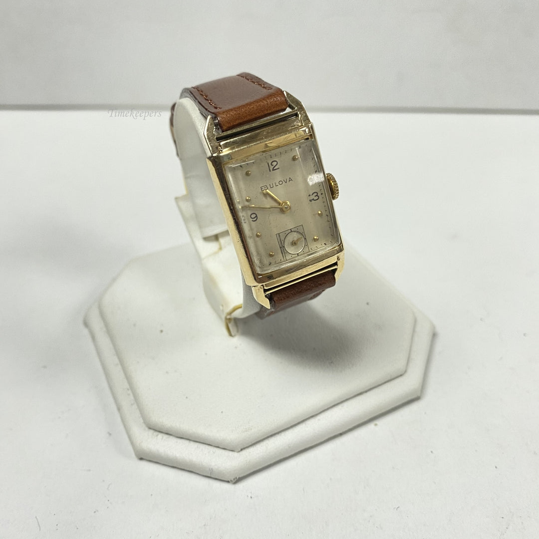 f555 Vintage Bulova USA Mechanical Men's Wrist Watch 10K GF 21 Jewels