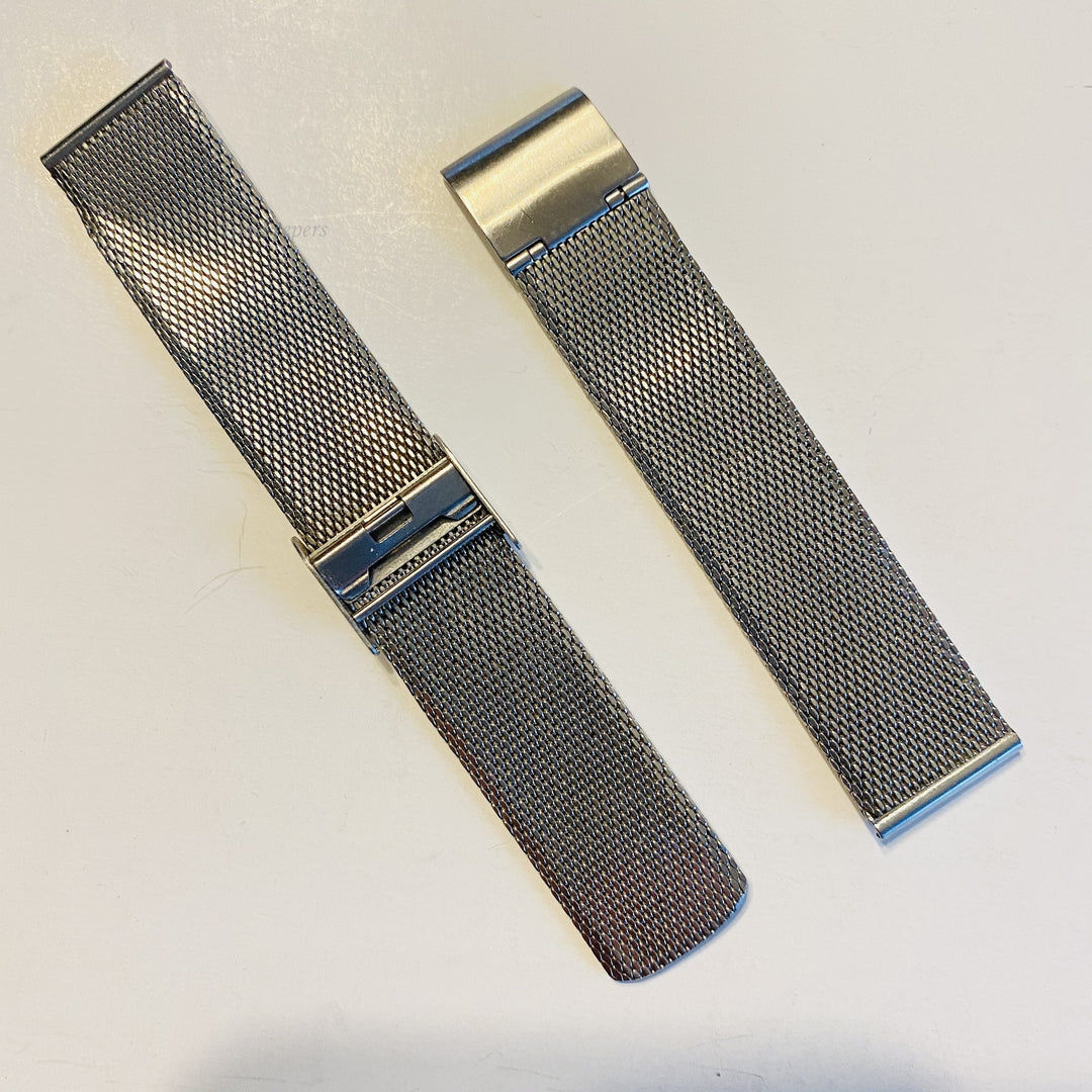 f581 Vintage NOS JB Champion Stainless Steel Mesh Adjustable Wrist Watch Band