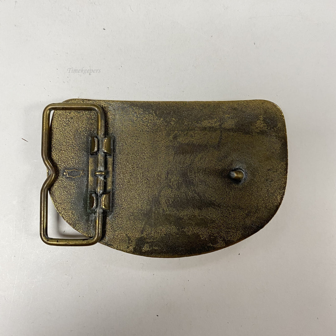 f610 Vintage Gold Tone Limited Edition Belt Buckle Raleigh Lights