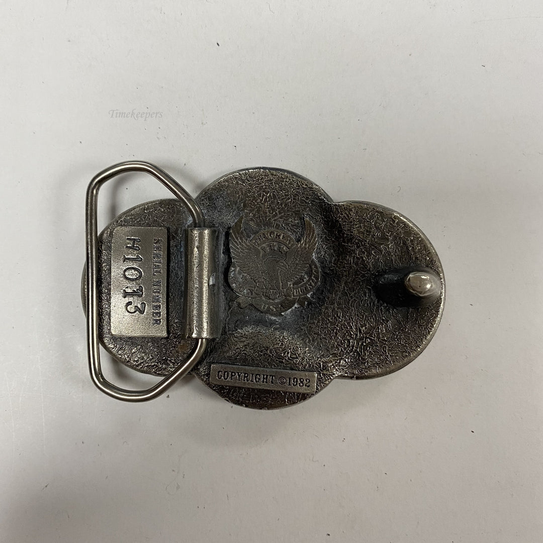 f628 Vintage Silver Tone Limited Edition Men's Liberty Dollar USA Belt Buckle