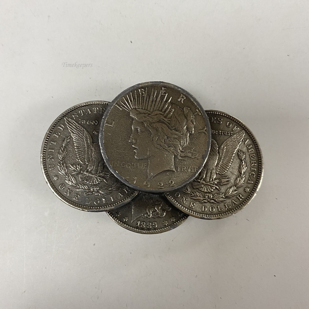 f628 Vintage Silver Tone Limited Edition Men's Liberty Dollar USA Belt Buckle