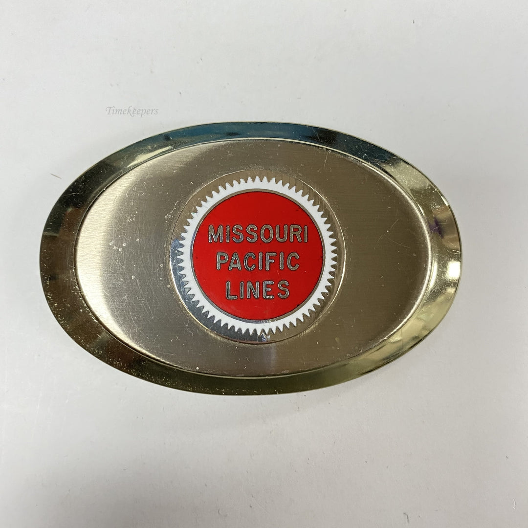 f636 Vintage Silver Tone Limited Edition Men's Belt Buckle Missouri Pacific Line