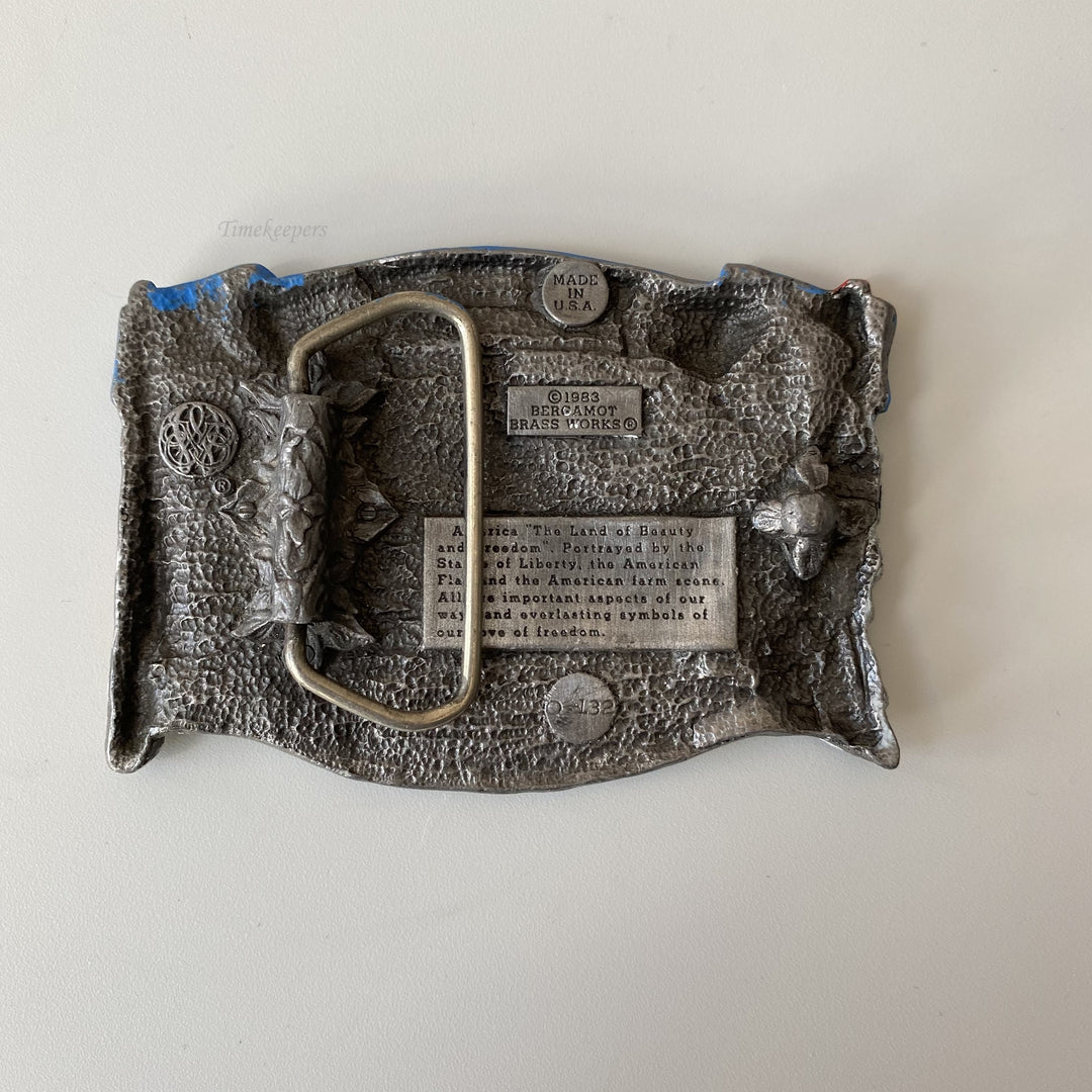 f661 Vintage Brass America The Beautiful Limited Edition Men's Belt Buckle