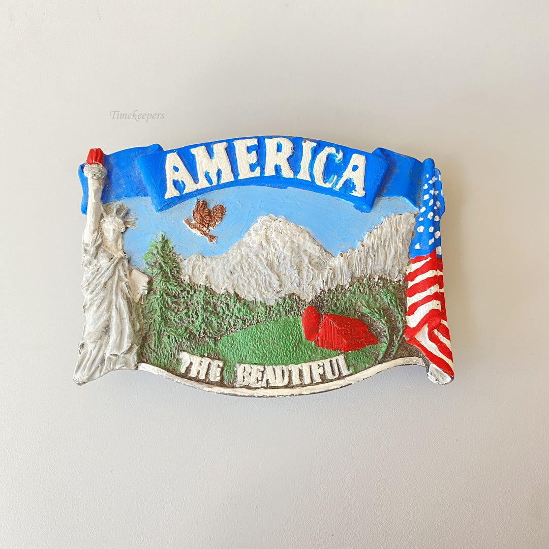 f661 Vintage Brass America The Beautiful Limited Edition Men's Belt Buckle