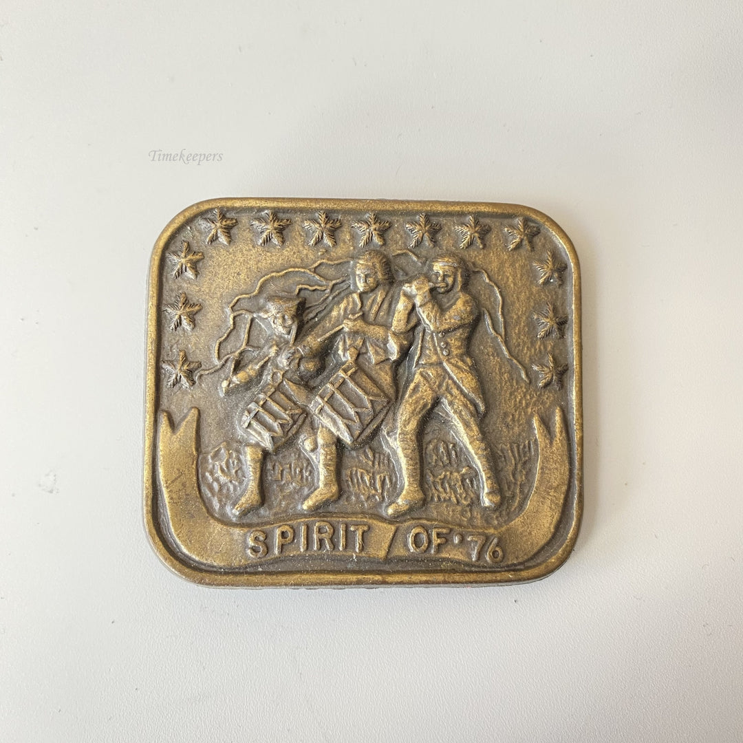 f668 Vintage Gold Tone Metal Limited Edition Men's Belt Buckle Spirit of '76