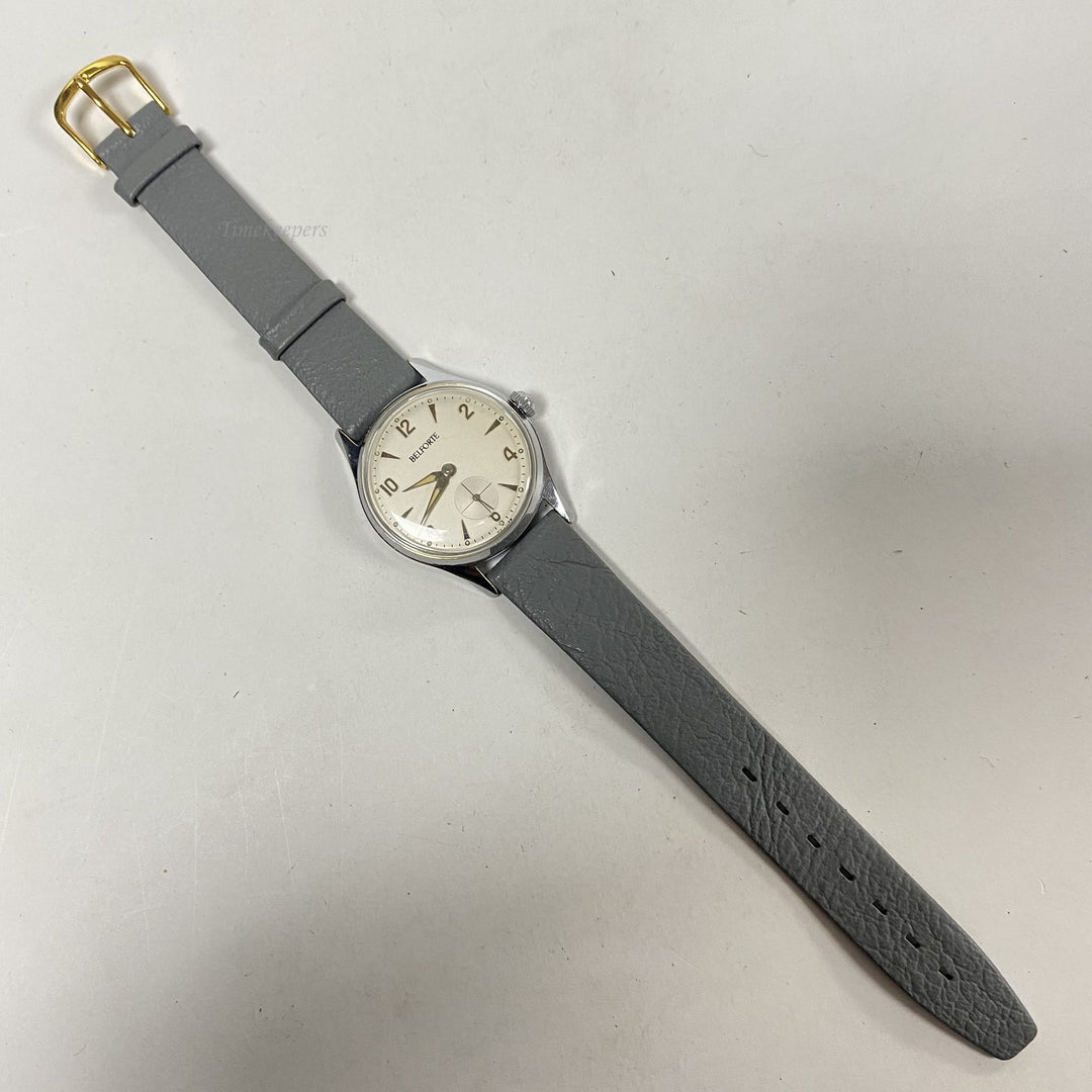 f774 Vintage Belforte Mechanical Men's Wrist Watch Chromium & Stainless Steel 7J