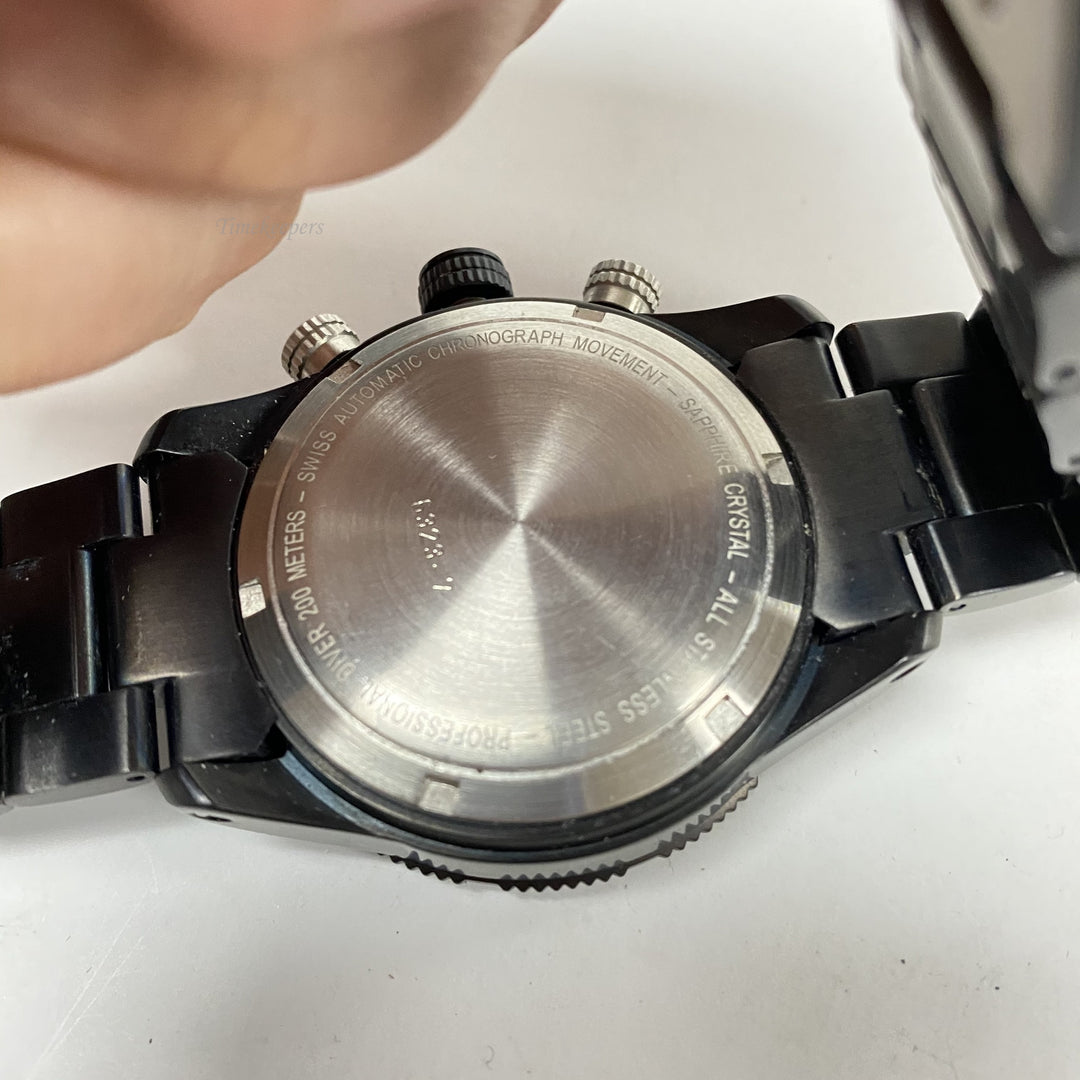 f786 Daniel Mink Professional Diver 200M Automatic Chronograph Men's Wrist Watch