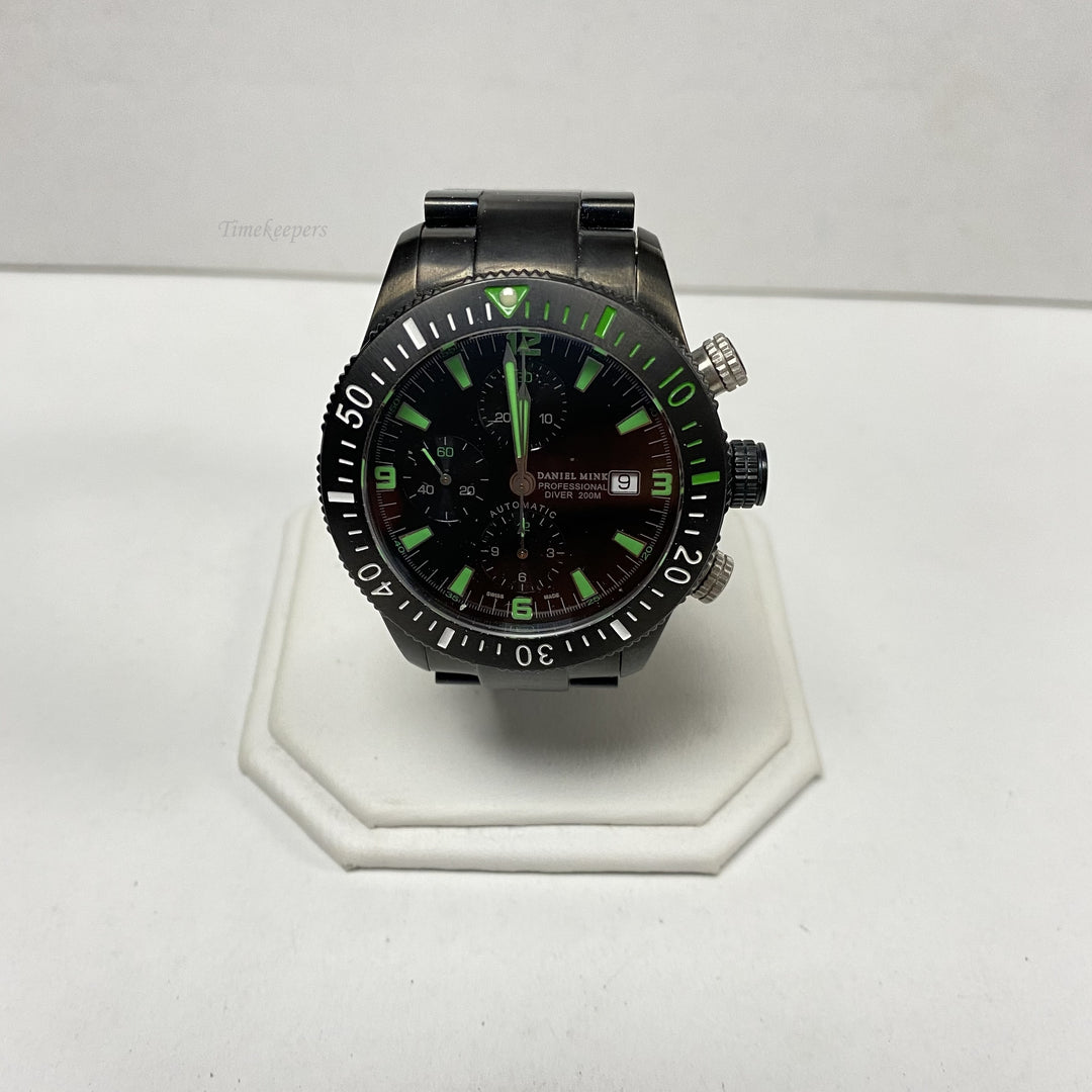 f786 Daniel Mink Professional Diver 200M Automatic Chronograph Men's Wrist Watch