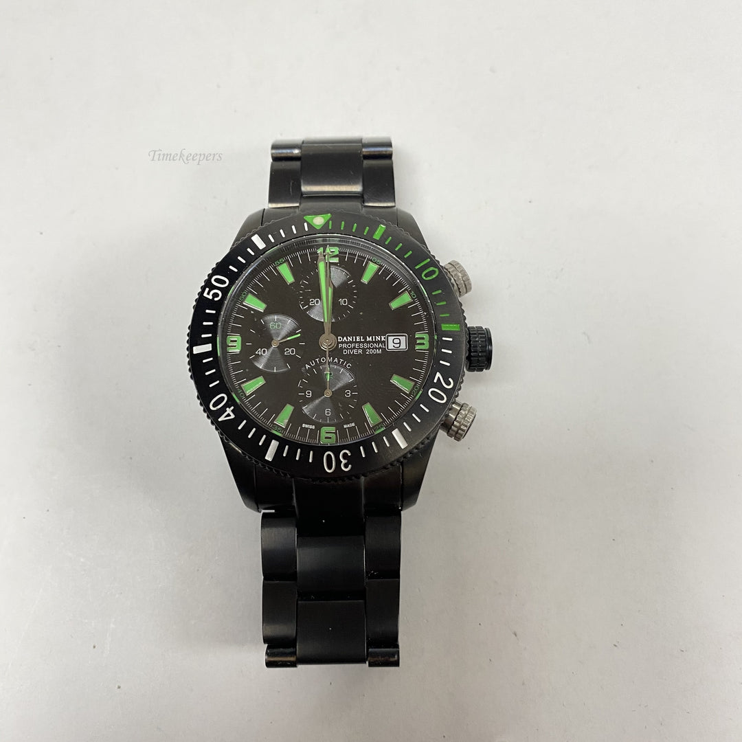f786 Daniel Mink Professional Diver 200M Automatic Chronograph Men's Wrist Watch
