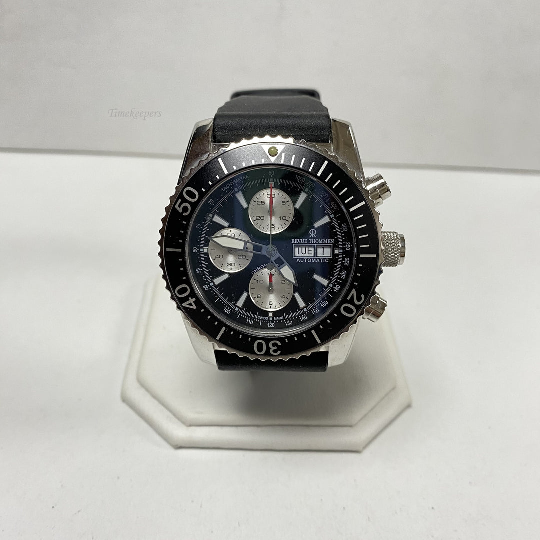 f787 Revue Thommen Automatic Swiss Made Tachymetre Stainless Men's Wrist Watch