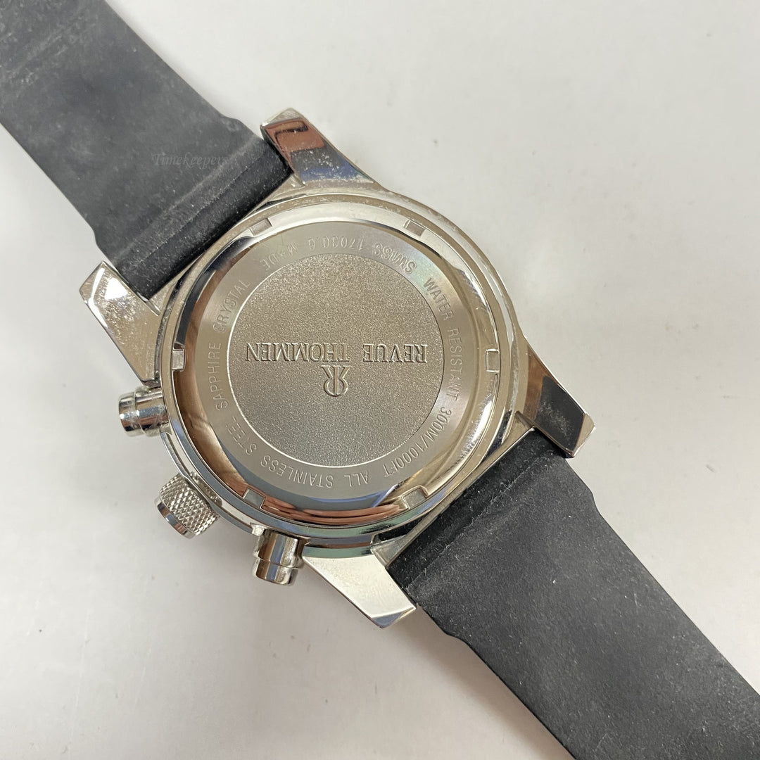 f787 Revue Thommen Automatic Swiss Made Tachymetre Stainless Men's Wrist Watch