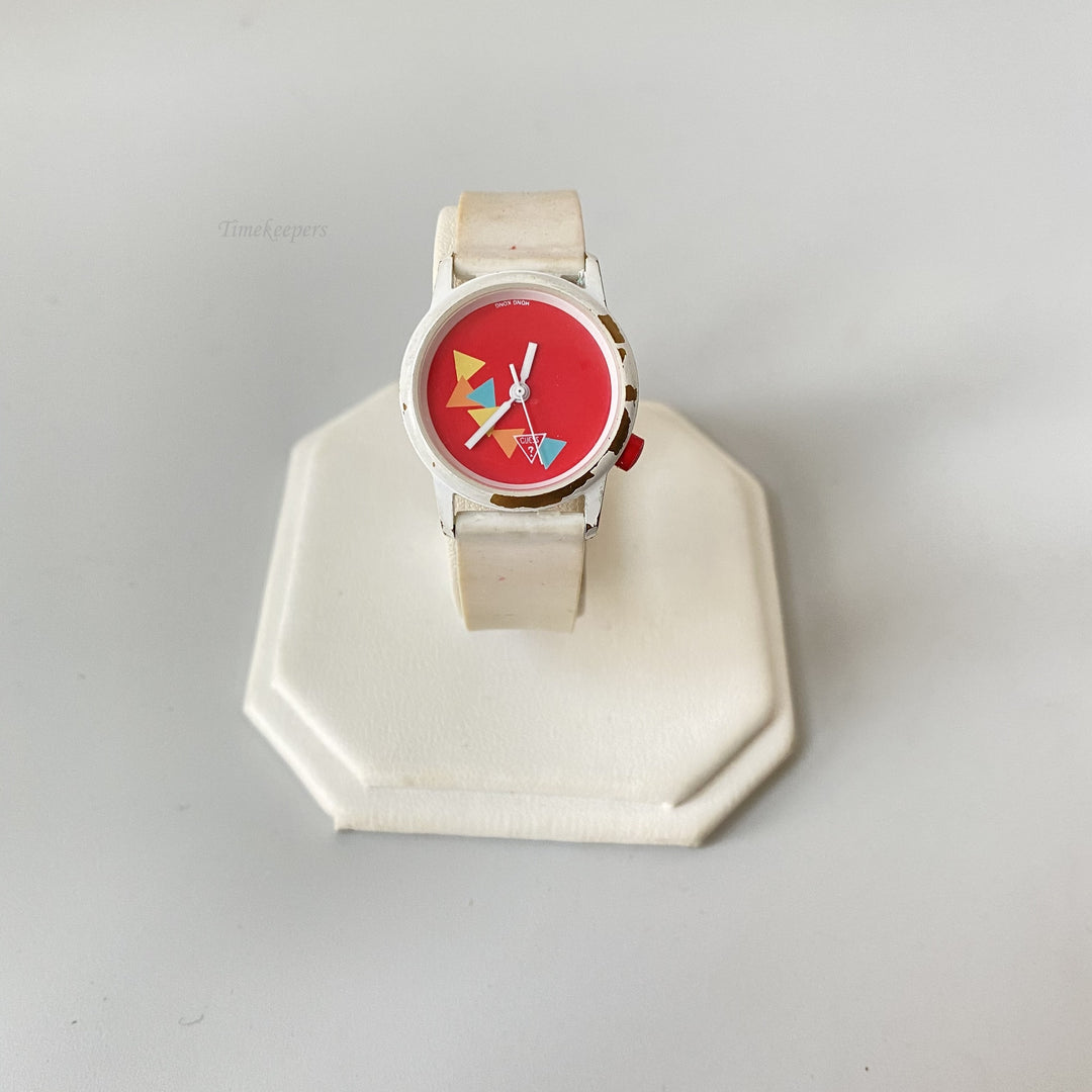 f823 Vintage Cuess Hong Kong Unisex Wrist Watch Stainless Steel Water Resistant