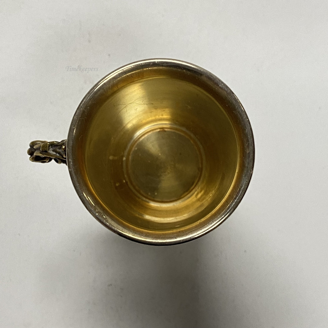 f935 Vintage Netafim Carved 925 Sterling Silver Israel Shabbat Kiddush Wine Cup