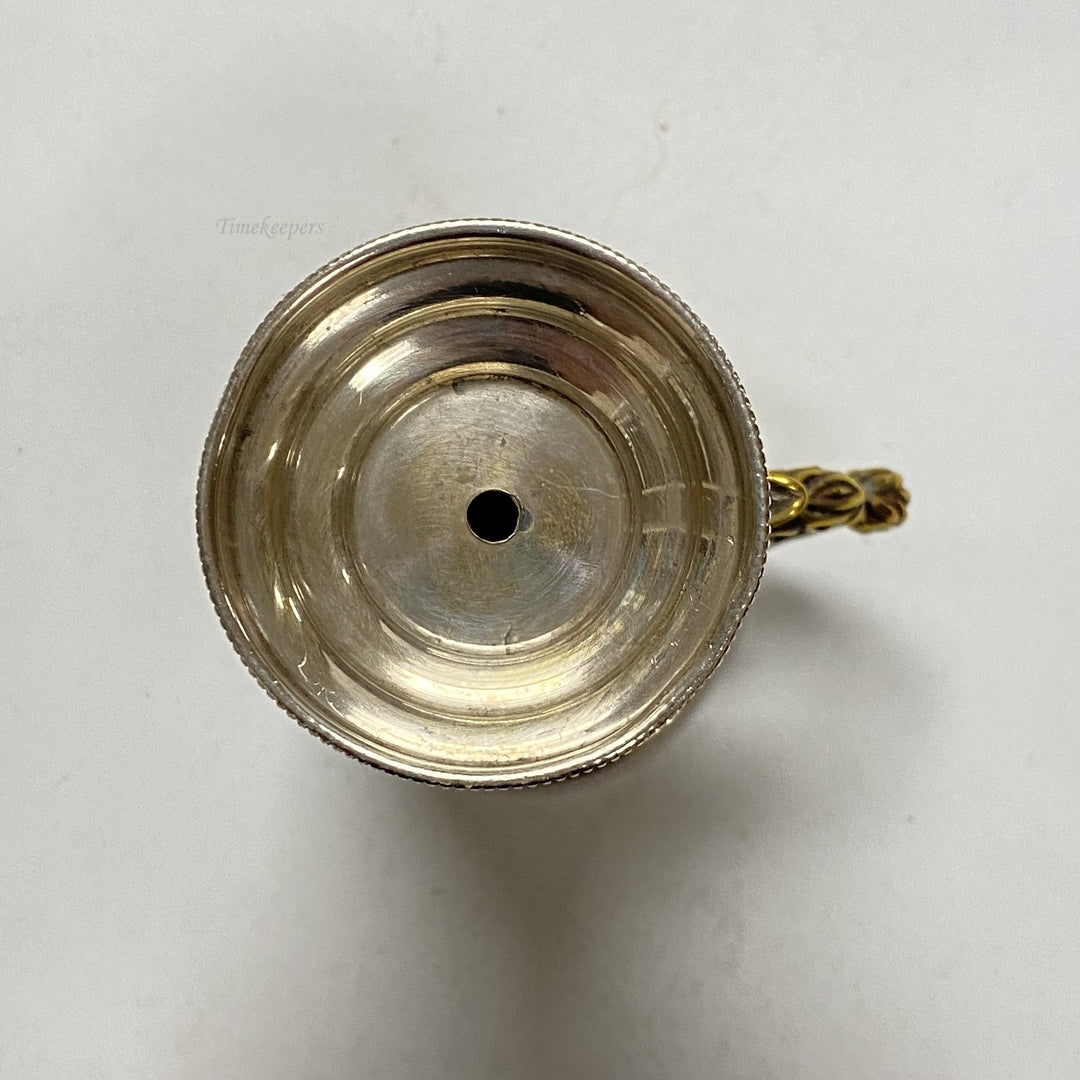 f935 Vintage Netafim Carved 925 Sterling Silver Israel Shabbat Kiddush Wine Cup