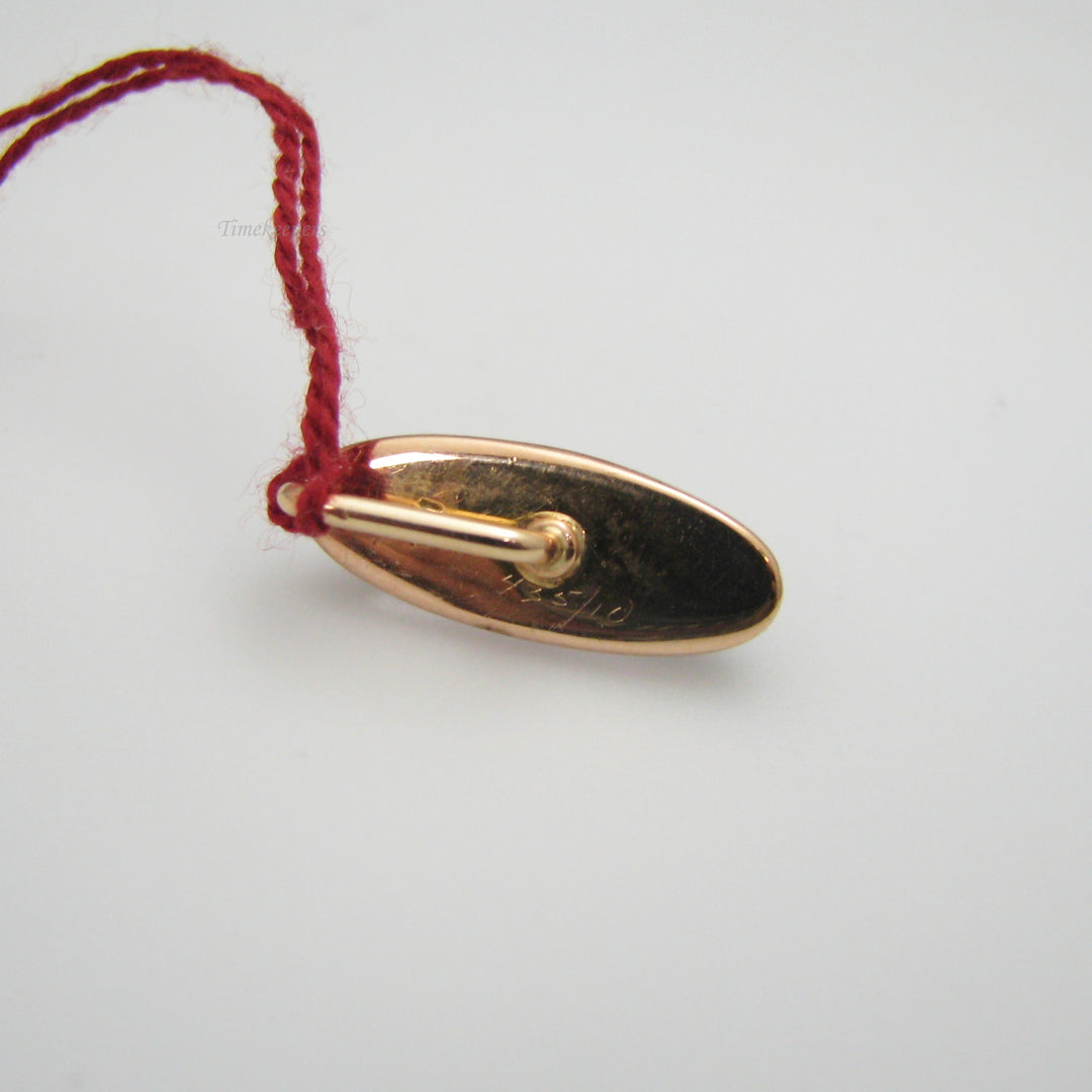 g015 Regal 14k Yellow Gold Purple Stone Pendant