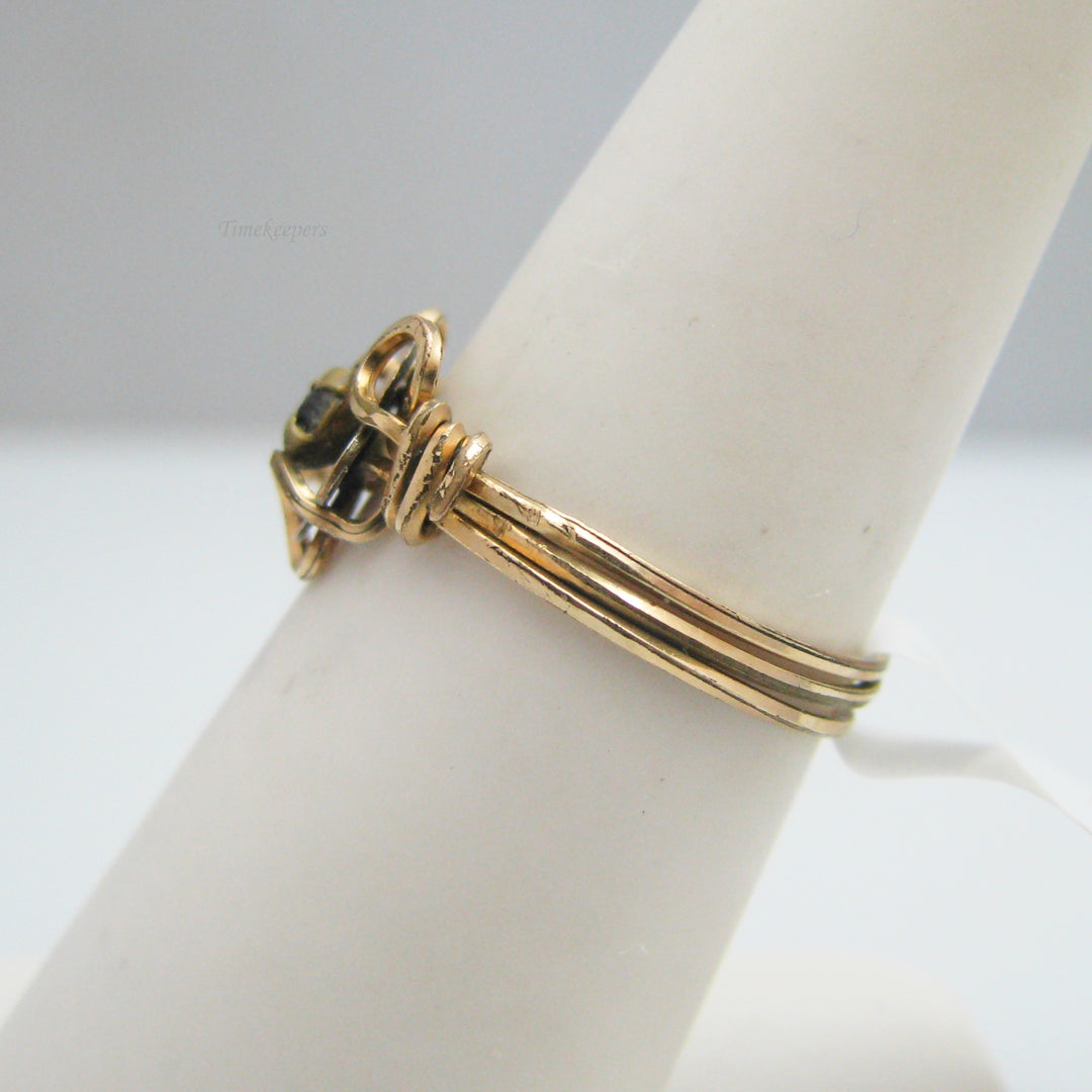 g059 Gorgeous Gold Filled Wire Ring