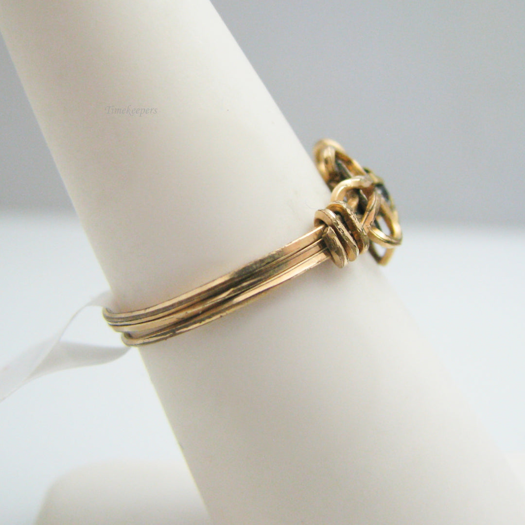 g059 Gorgeous Gold Filled Wire Ring