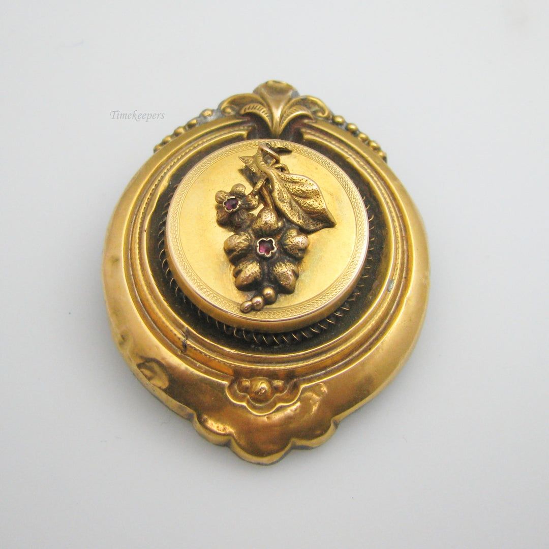 g083 Gorgeous Gold Filled Brooch / Pin