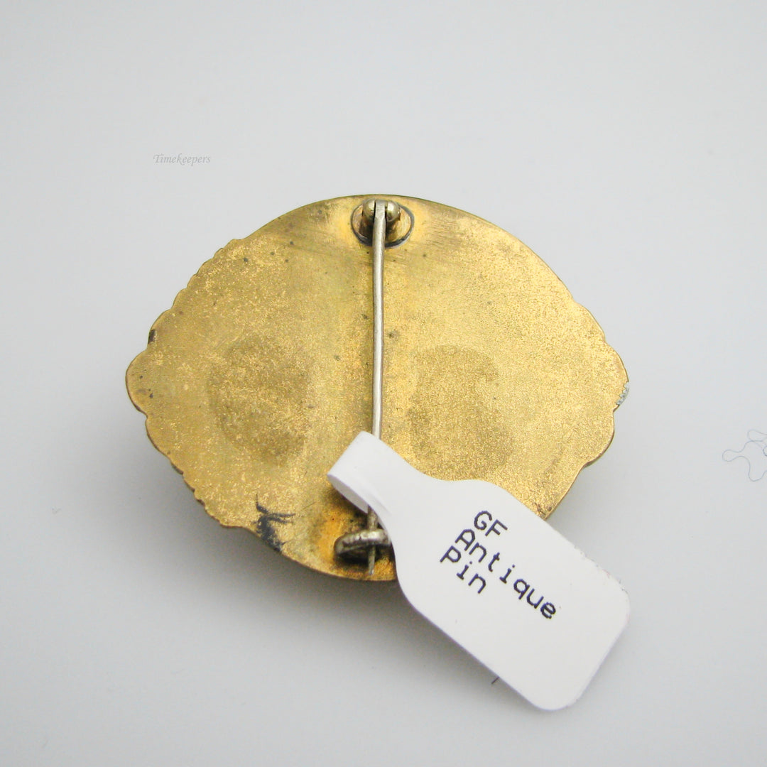 g083 Gorgeous Gold Filled Brooch / Pin