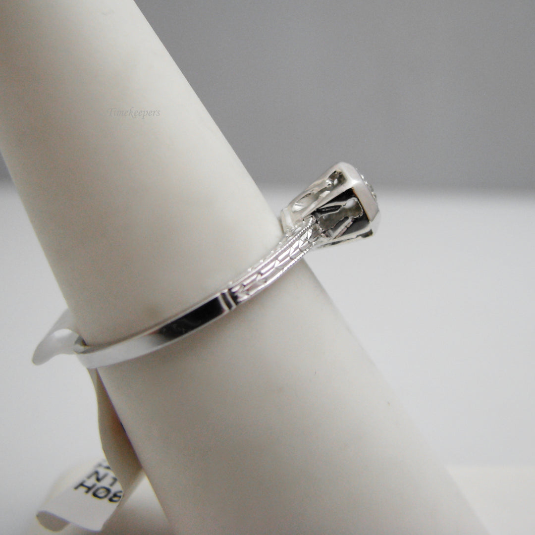 g129 Stunning 18k White Gold Diamond Engagement Ring