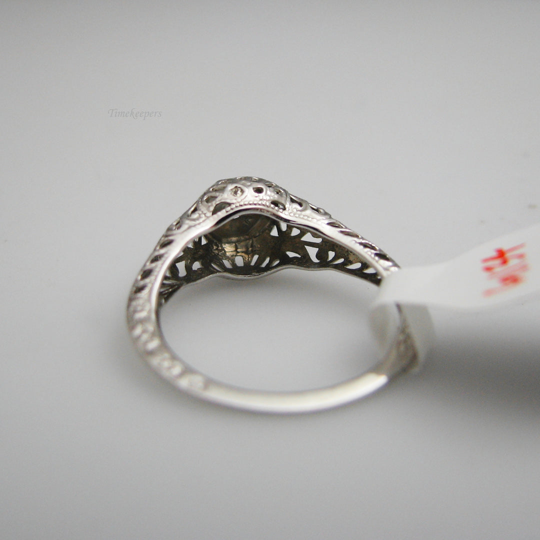 g134 Elegant 14k White Gold Diamond Engagement Ring