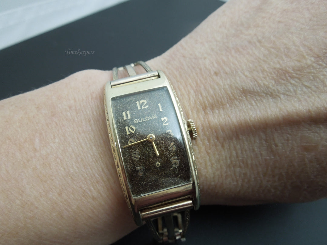 g347 Antique Bulova Woman's Watch 10kt Gold Filled
