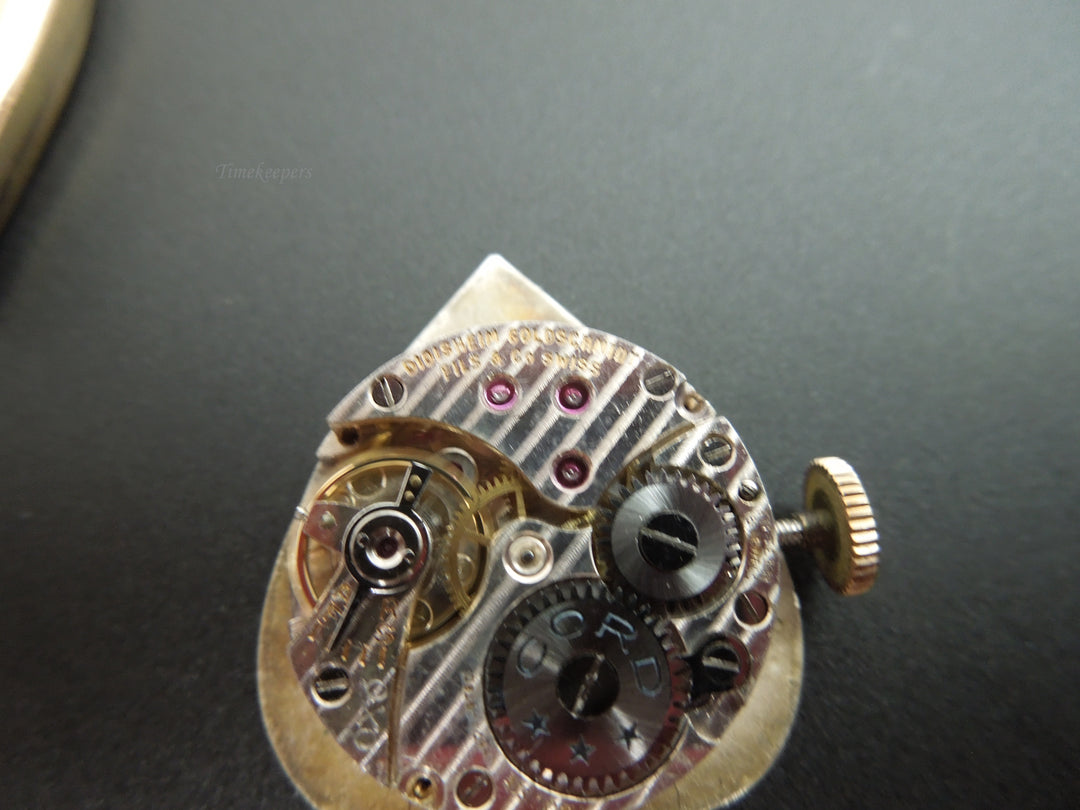 g371 Beautiful 1940/50's Gold Plated Nurse's Watch Pin