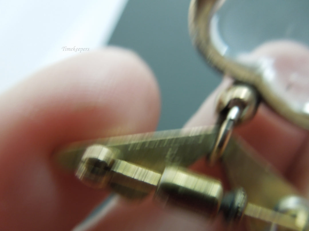 g371 Beautiful 1940/50's Gold Plated Nurse's Watch Pin