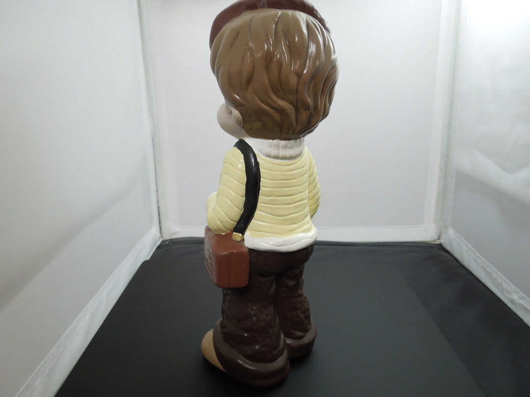 g384 Cute Vintage Figurine of a School Boy