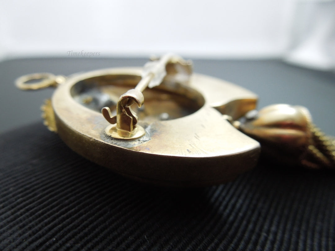 g461  Unique 9kt Yellow Gold Brooch/ Pendant with Ruby and Garnet Stones with Pearls