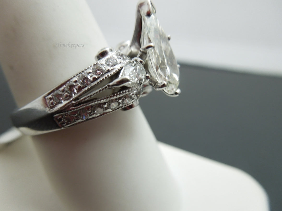 g474 Stunning 14kt White Gold GIA Certified 2.79tcw Diamond Wedding Ring
